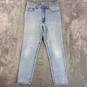 Vintage Guess Straight Leg Jeans Men's Size 32x32 Light Wash Blue USA Made